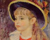 皮埃尔 奥古斯特 雷诺阿 : Young Girl in a Blue Hat